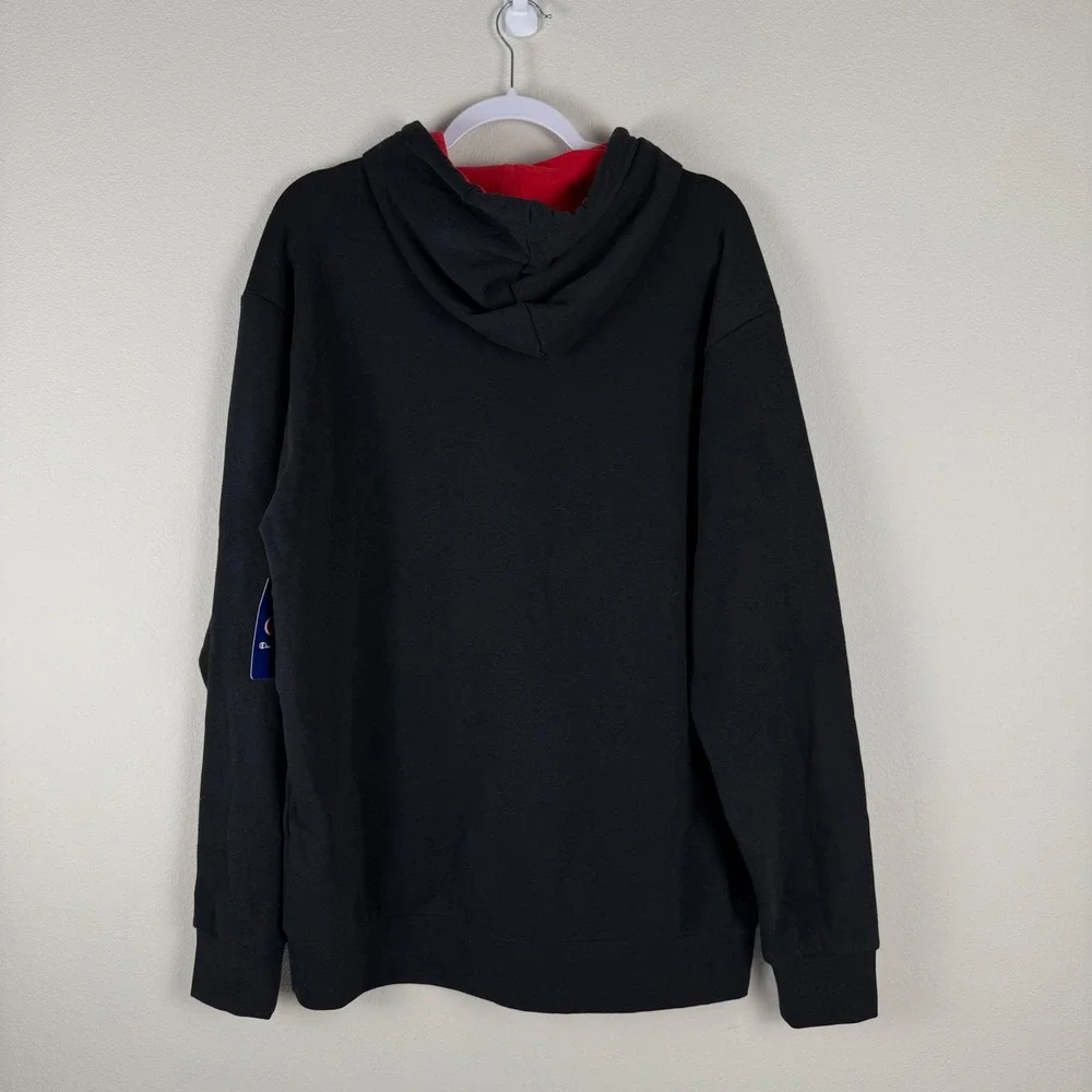 Champion Cincinnati Bearcats Black Red Hooded Sweatshirt Hoodie Mens Size L - Picture 3 of 8